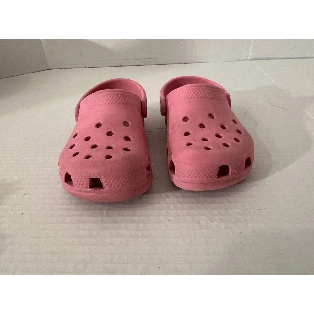 Kids Crocs Pink Classic Clog Crocs‎ Size C10-Iconic Crocs Comfort